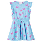 Children's sleeveless dress with buttons 128 blue