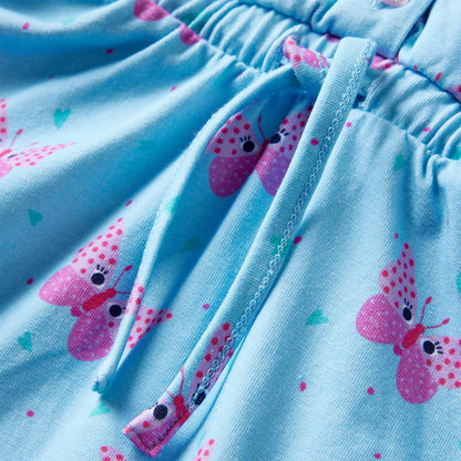 Kinderjurk met knopen zonder mouwen 128 blauw 128