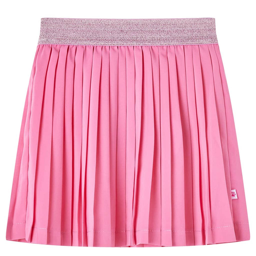 Kinderplooirok met print 128 roze Roze