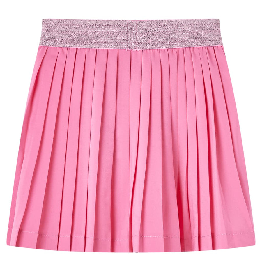 Kinderplooirok met print 128 roze Roze