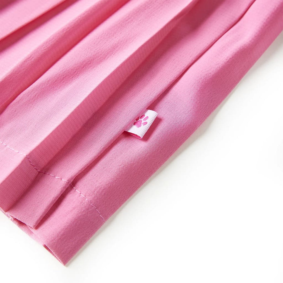 Kinderplooirok met print 128 roze Roze