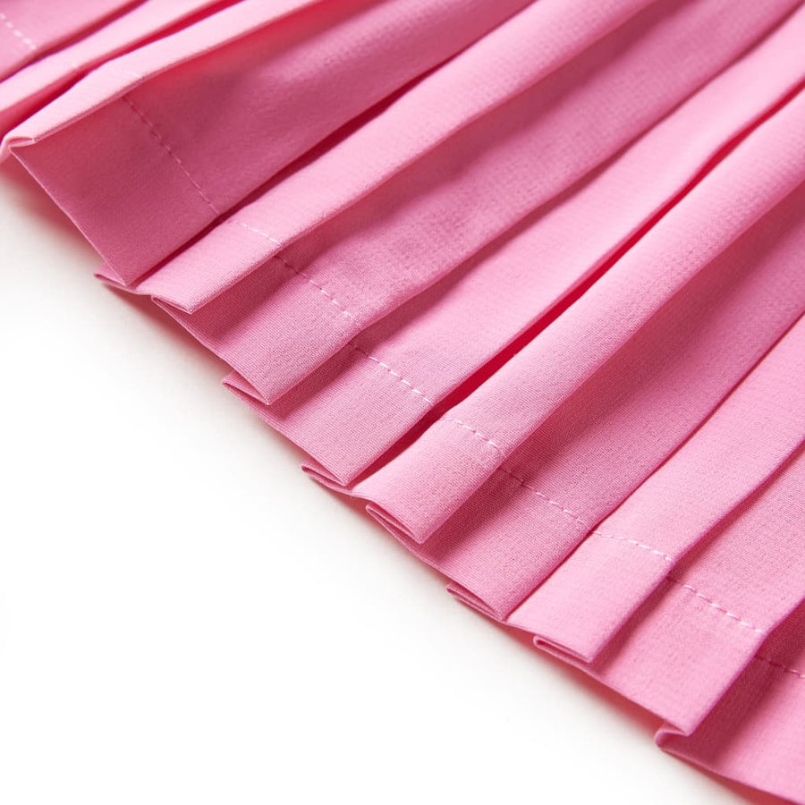 Kinderplooirok met print 128 roze Roze