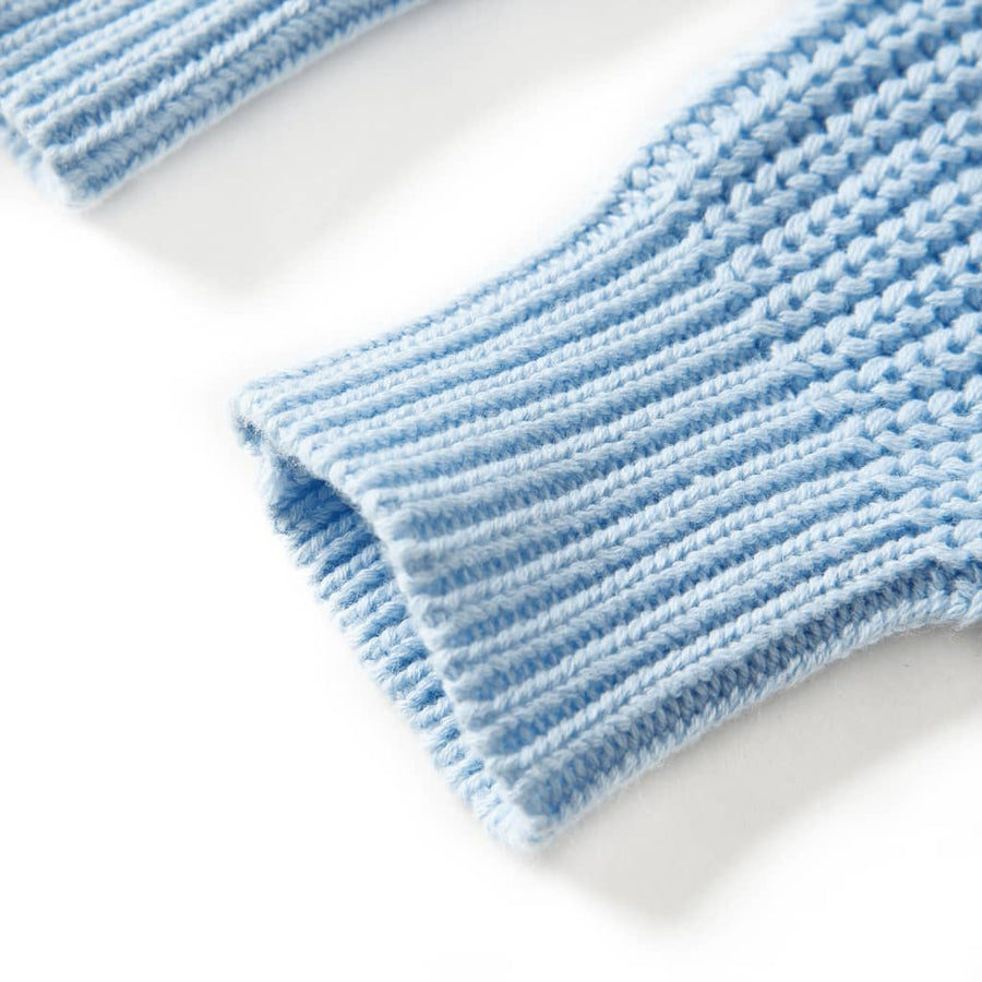 Kindertrui gebreid 104 blauw