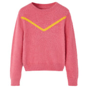 Children's knitted sweater size 104 old pink