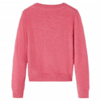 Kindertrui gebreid 104 oudroze Roze