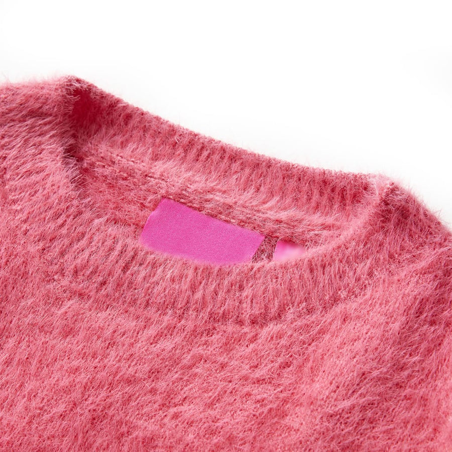 Kindertrui gebreid 104 oudroze Roze