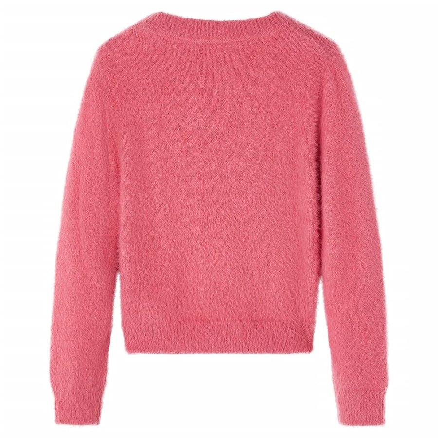 Kindertrui gebreid 128 oudroze Roze