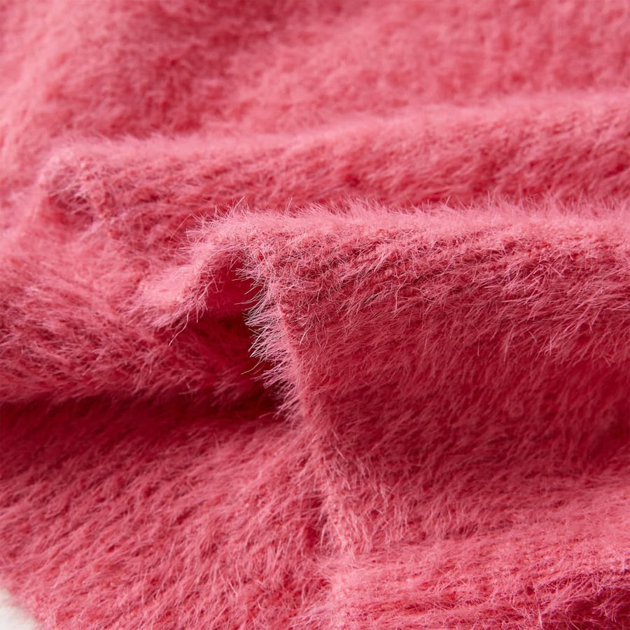 Kindertrui gebreid 128 oudroze Roze