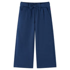 Kids' wide-leg trousers 104 navy blue