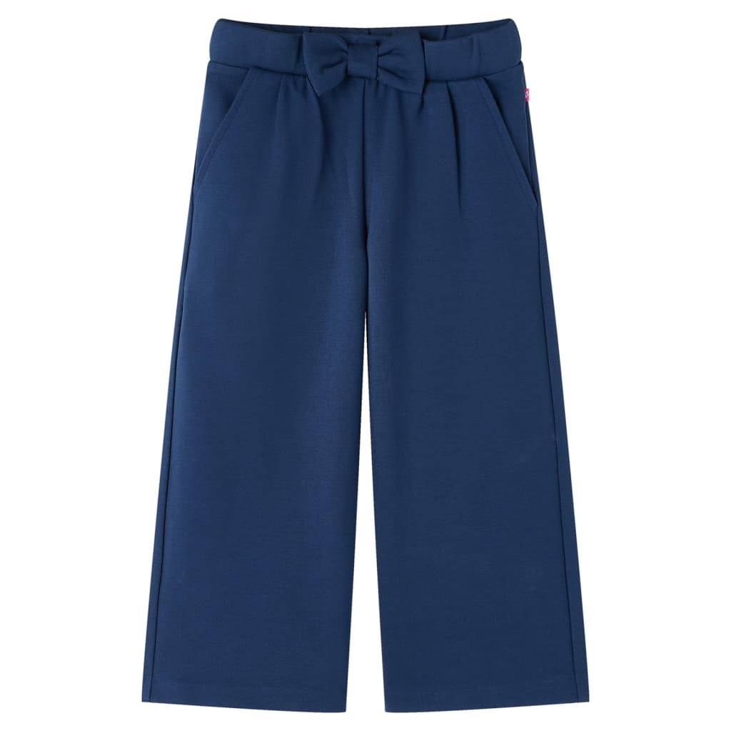 Kinderbroek met wijde pijpen 104 marineblauw 104