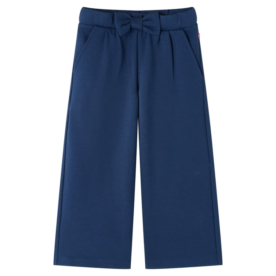 Kinderbroek met wijde pijpen 104 marineblauw 104