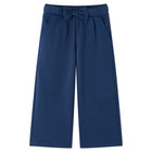 Kids' wide-leg trousers 116 navy