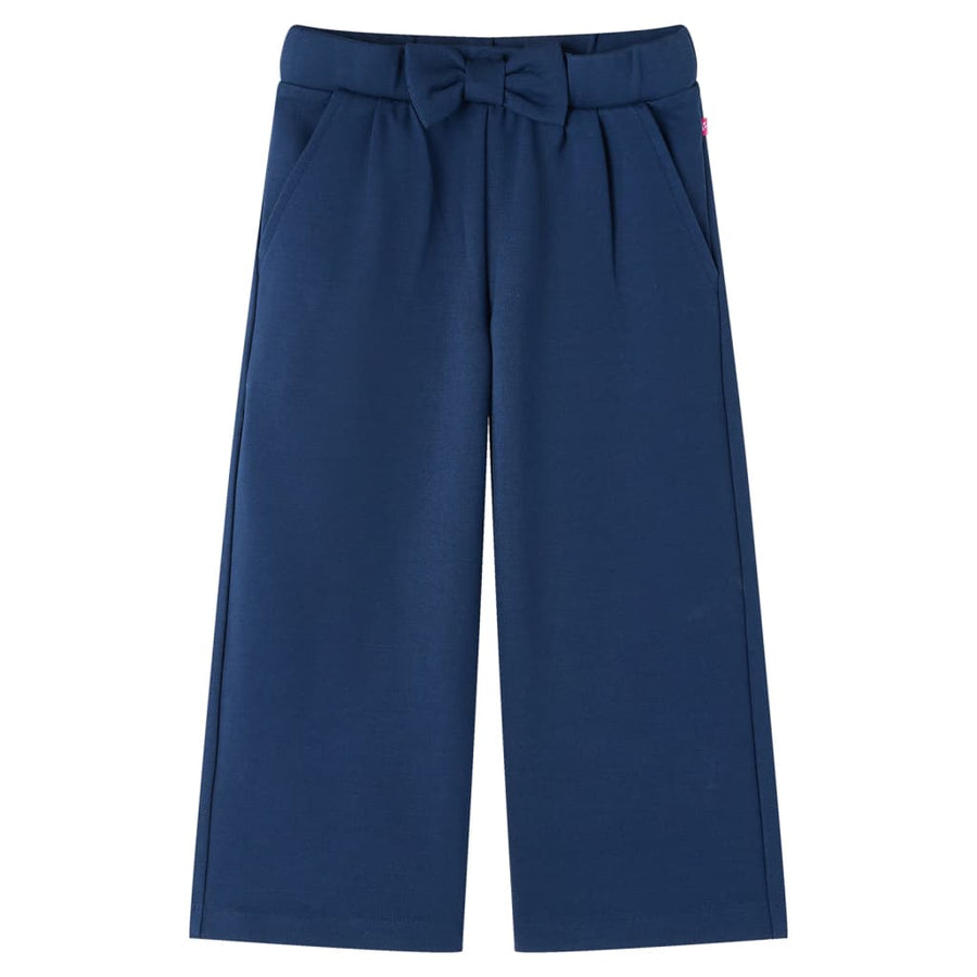 Kinderbroek met wijde pijpen 116 marineblauw 116
