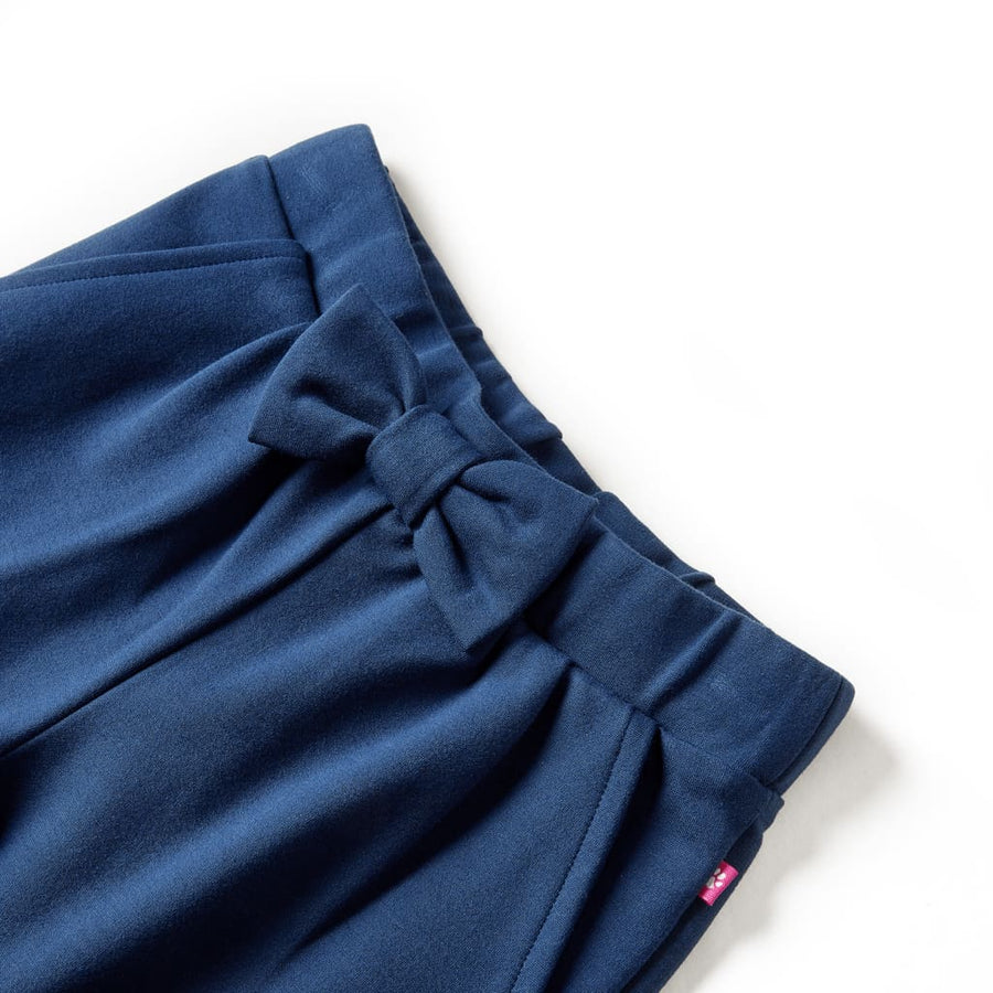 Kinderbroek met wijde pijpen 116 marineblauw 116