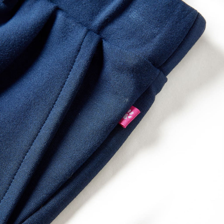 Kinderbroek met wijde pijpen 116 marineblauw 116