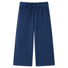 Kids' wide-leg trousers 128 navy blue