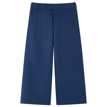 Kinderbroek met wijde pijpen 128 marineblauw