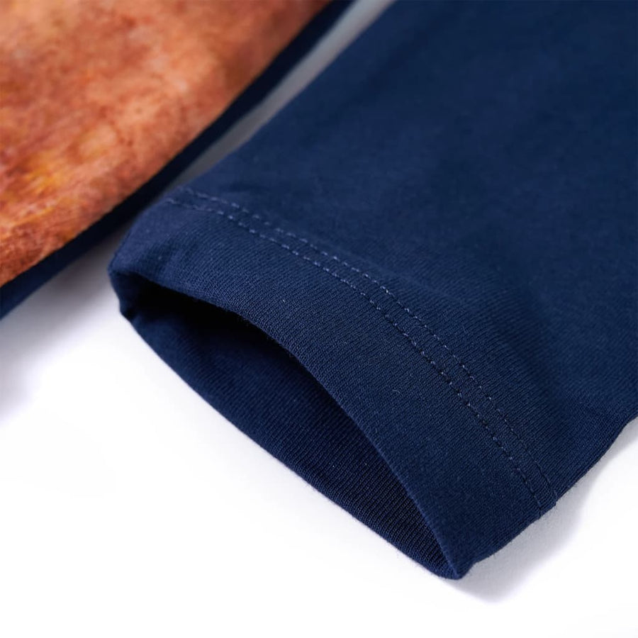 Kinderjurk met lange mouwen 116 marineblauw Marineblauw 116
