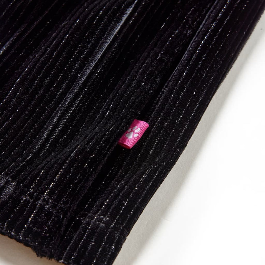Kinderrokje geplooid 116 lurex zwart 116