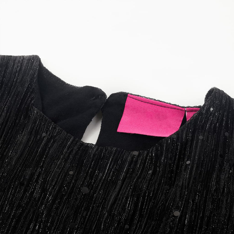 Kinderjurk met lange mouwen 104 zwart 104