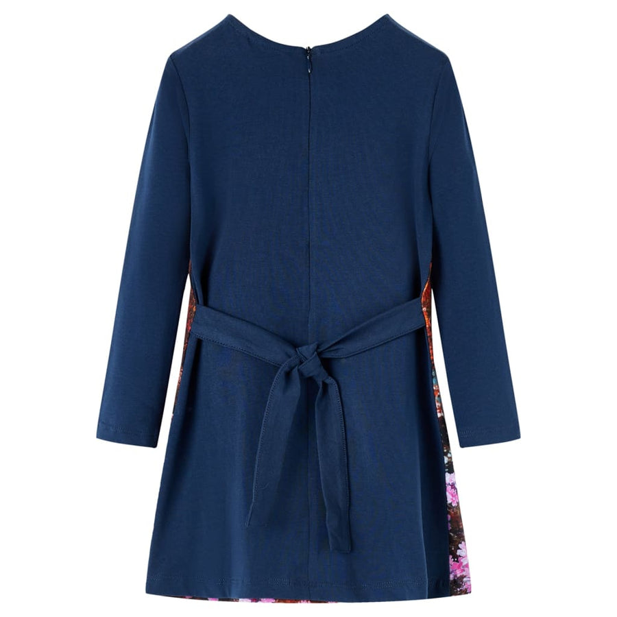 Kinderjurk met lange mouwen 116 marineblauw Marineblauw 116