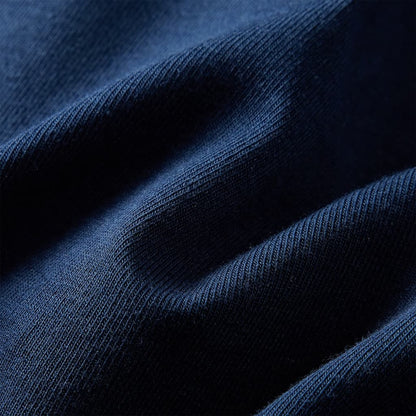 Kinderjurk met lange mouwen 128 marineblauw Marineblauw