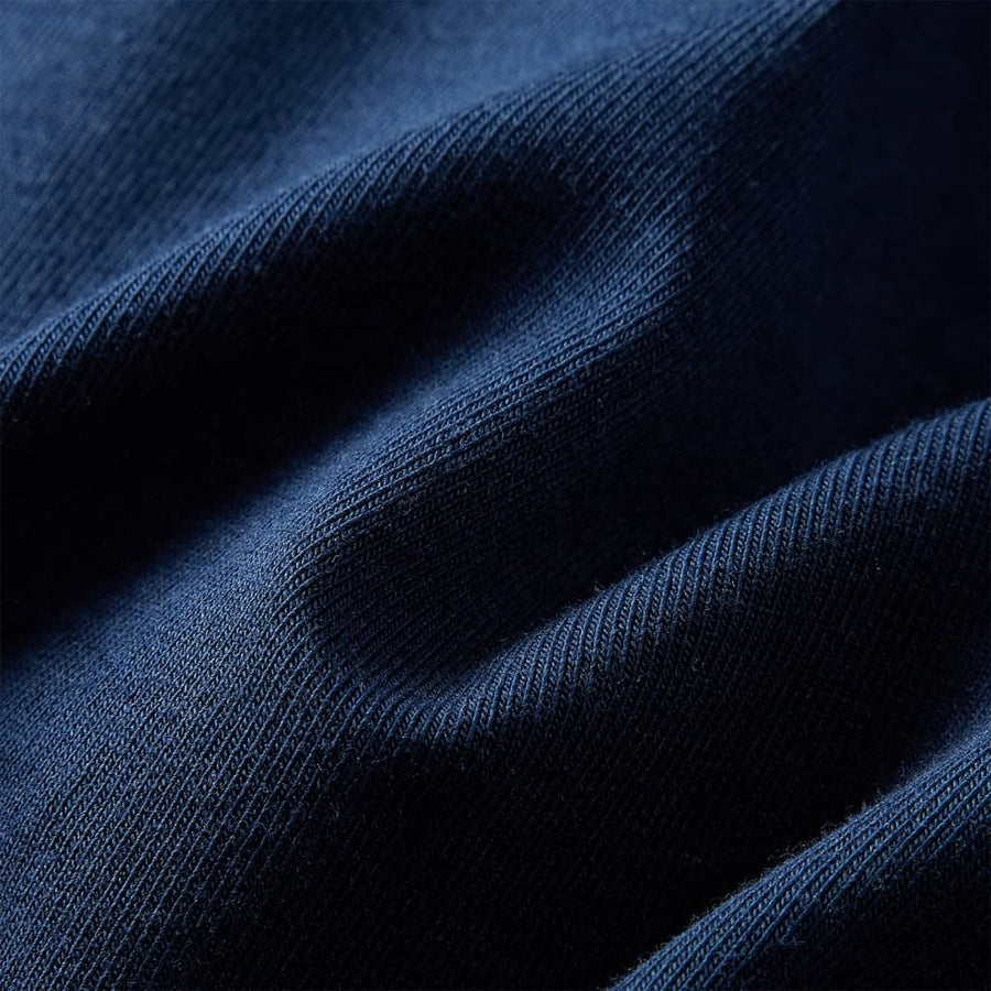 Kinderjurk met lange mouwen 128 marineblauw Marineblauw