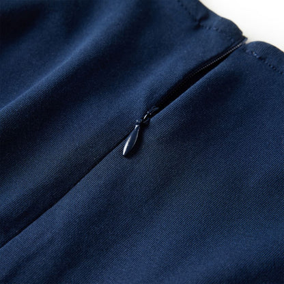 Kinderjurk met lange mouwen 140 marineblauw Marineblauw