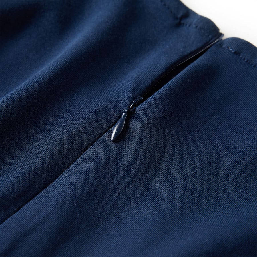 Kinderjurk met lange mouwen 140 marineblauw Marineblauw