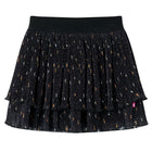 Girls' skirt with layered ruffles 104 black