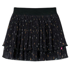 Girls' layered ruffle skirt 116 black