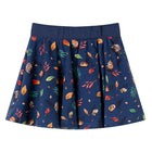 Kinderrok 128 marineblauw dierenprint
