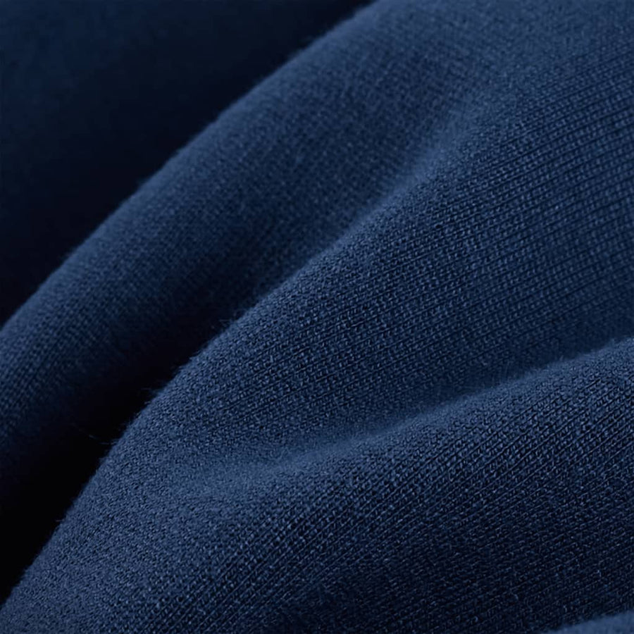 Kinderbroek met zwarte bies 104 marineblauw