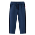 Children's trousers with black trim 116 navy