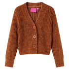 Kindervest gebreid 92 cognac