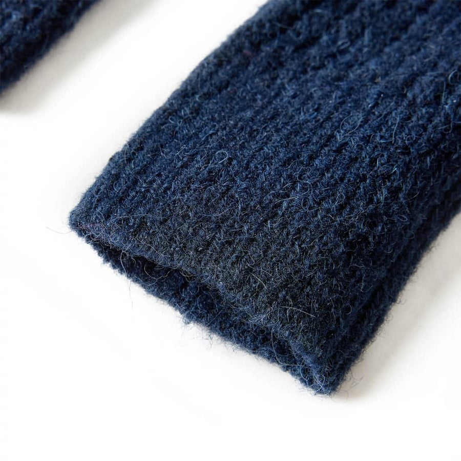 Kindervest gebreid 116 marineblauw Marineblauw