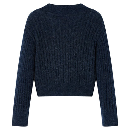 Kindervest gebreid 140 marineblauw Marineblauw