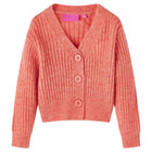 Children's knitted vest 104 medium pink