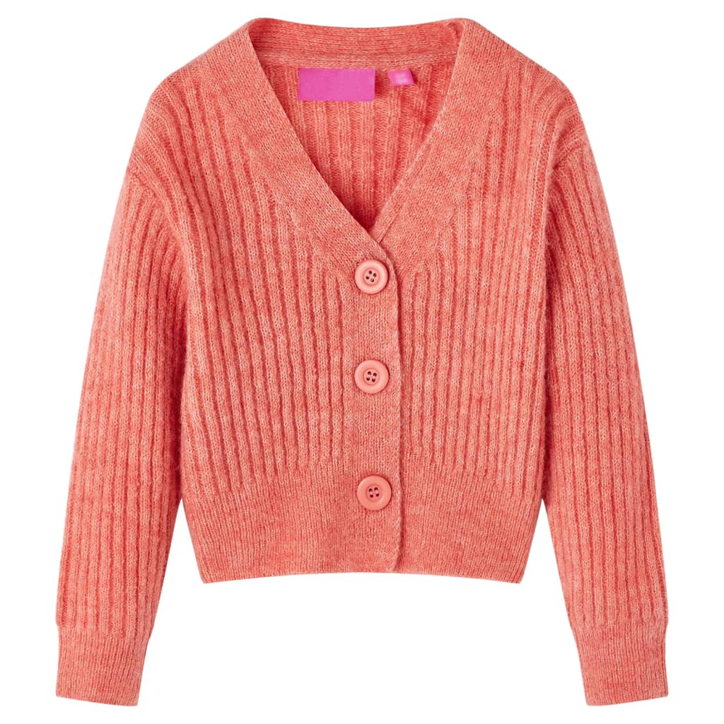 Kindervest gebreid 104 middelroze 104