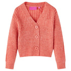 Kindervest gebreid 116 middelroze