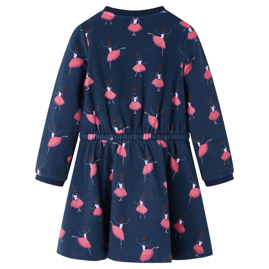 Kinderjurk 116 marineblauw