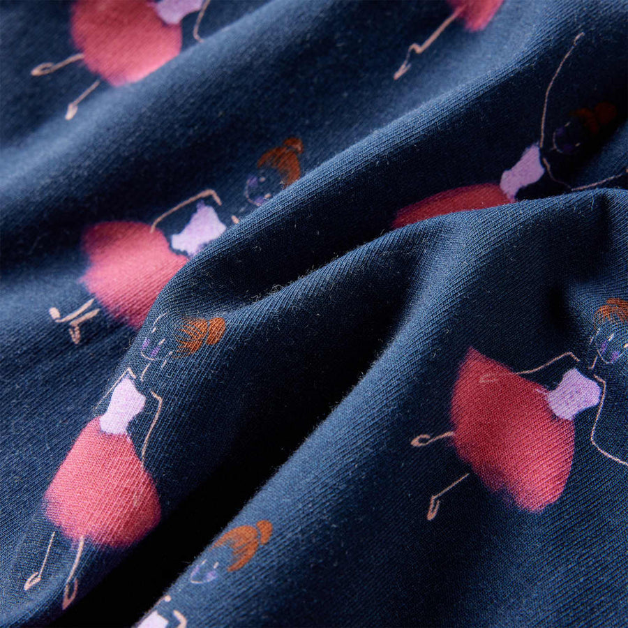 Kinderjurk 116 marineblauw