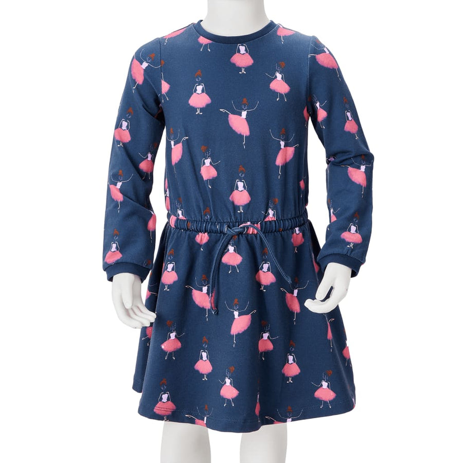 Kinderjurk 116 marineblauw