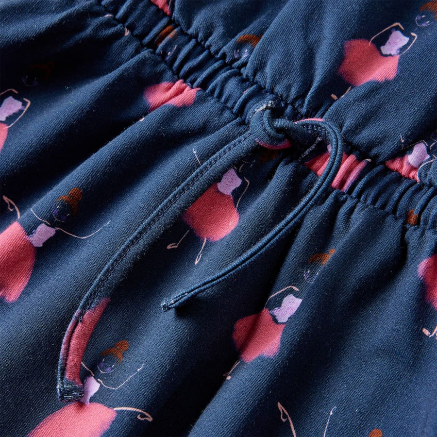 Kinderjurk 128 marineblauw