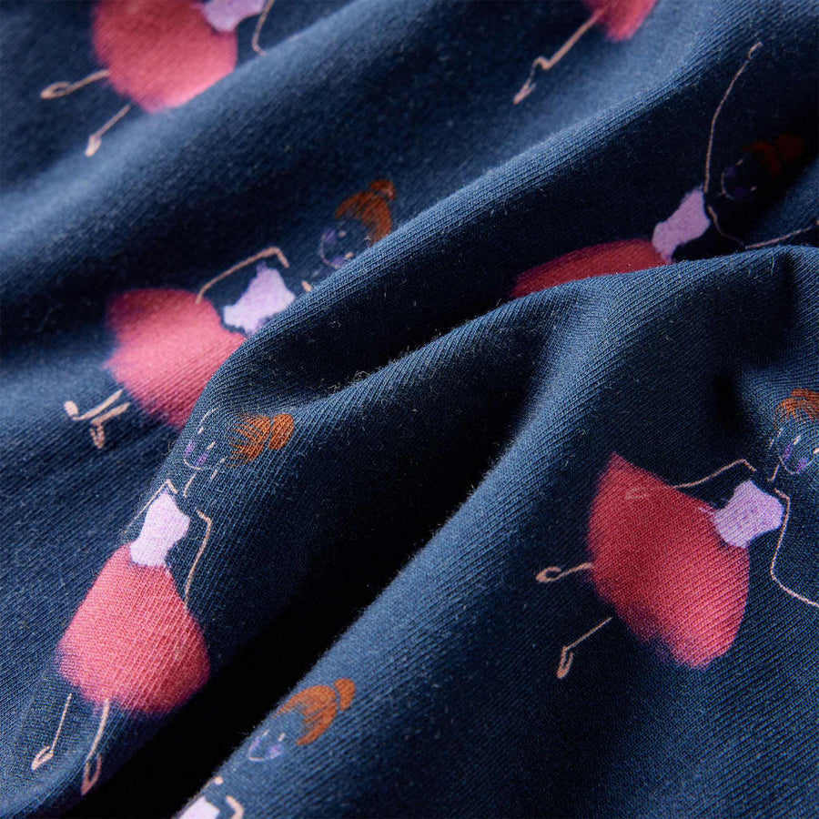 Kinderjurk 128 marineblauw