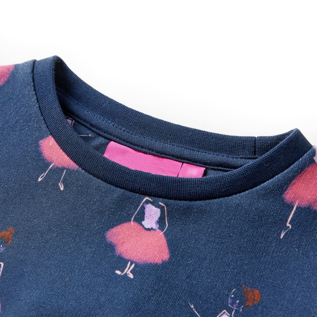 Kinderjurk 140 marineblauw 140