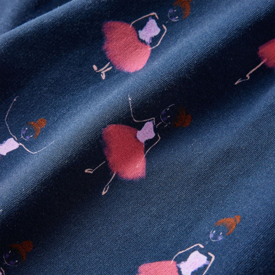 Kinderjurk 140 marineblauw 140