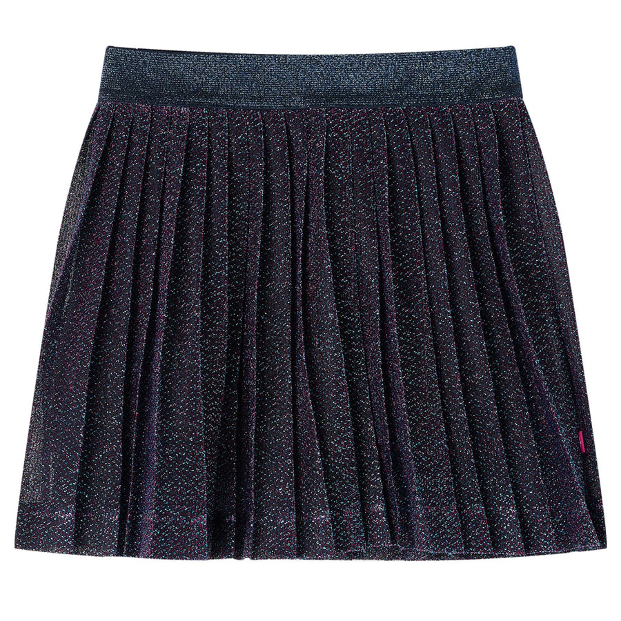 Kinderrokje met glitters 116 marineblauw 116