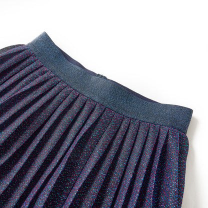 Kinderrokje met glitters 116 marineblauw 116