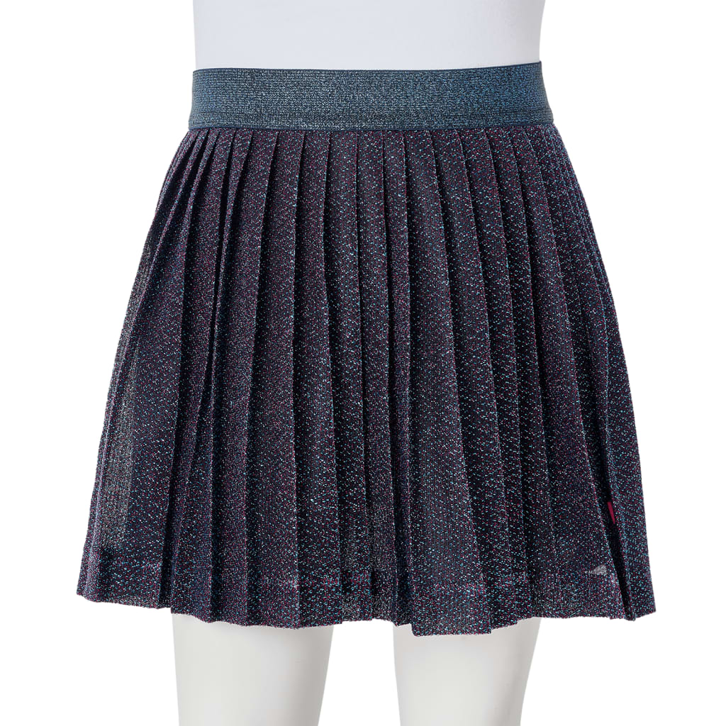 Kinderrokje met glitters 116 marineblauw 116